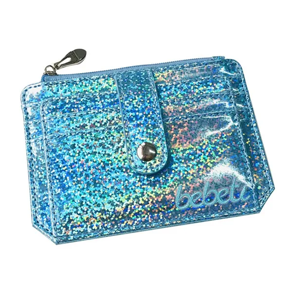 Blue Женская Лазерная посылка для карт, Женский кошелек, кредитный держатель для карт чехол, кошелек, бизнес, 12X0,5X8 см, посылка для карт - Цвет: Blue