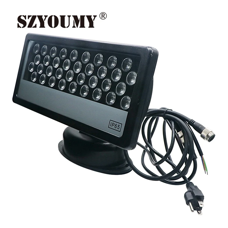 SZYOUMY светодиодсветодиодный RGB поток света DMX ip65 лампа рефлектор 36 Вт алюминиевые