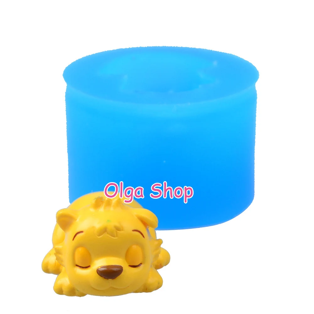 DYL272 20 5 мм 3D Baby Tiger силиконовая форма в виде животных Sugarcraft торт Topper помадка