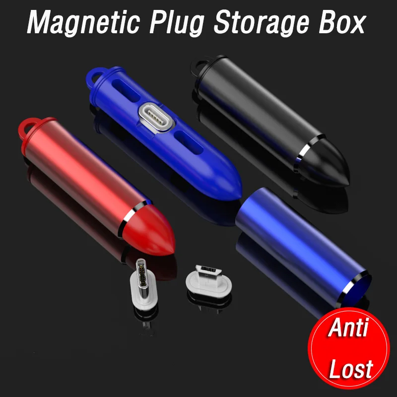 Магнитный кабель вилка коробка для хранения Micro Usb Type C 8 Pin Usbc Kabel Cavo Tipo Type-C адаптер