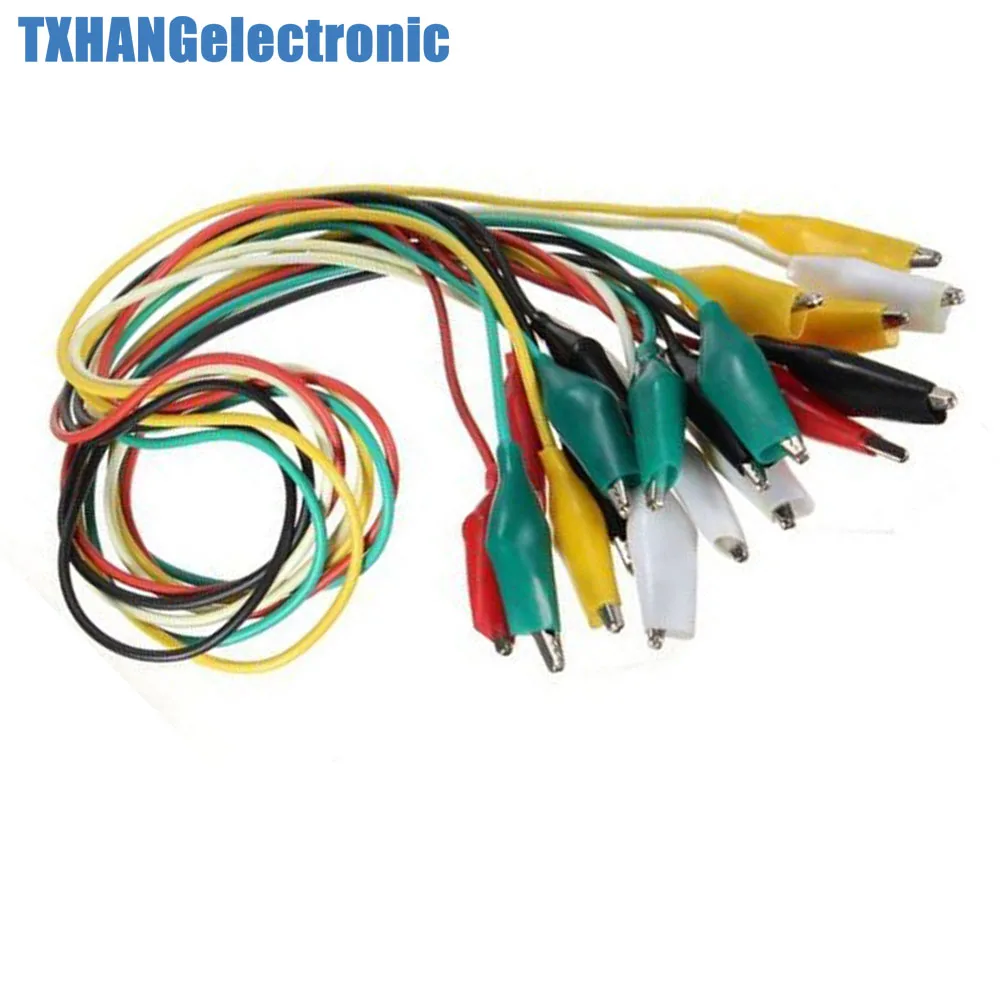 100 шт. 50 см двухсторонние зажимы типа крокодил кабель Тестовый провод |