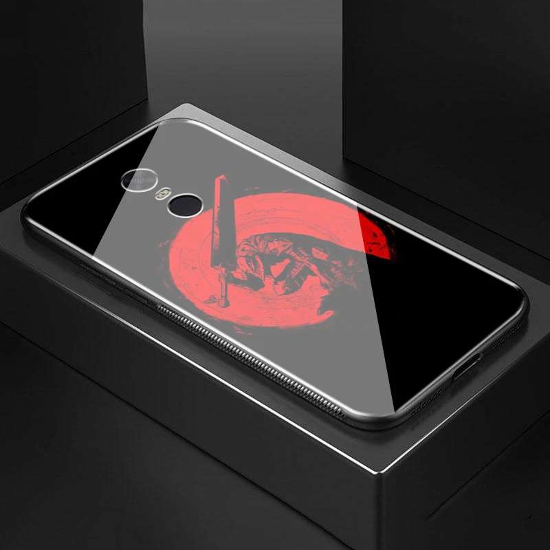 Lavaza Berserk Guts Anime Tempered glass TPU Case for Redmi Note 4X 5 6 6A 7 Pocophone F1 | Мобильные телефоны и