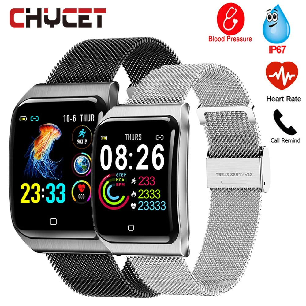 Умные часы с сенсорным управлением цветной экран спортивный фитнес трекер