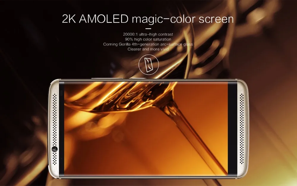 Мобильный телефон zte Axon 7 A2017, 4G LTE, Snapdragon 820, Android 6,0, 5,5 дюймов, 2560X1440, 4 Гб ram, 128 ГБ rom, МП, отпечаток пальца, NFC