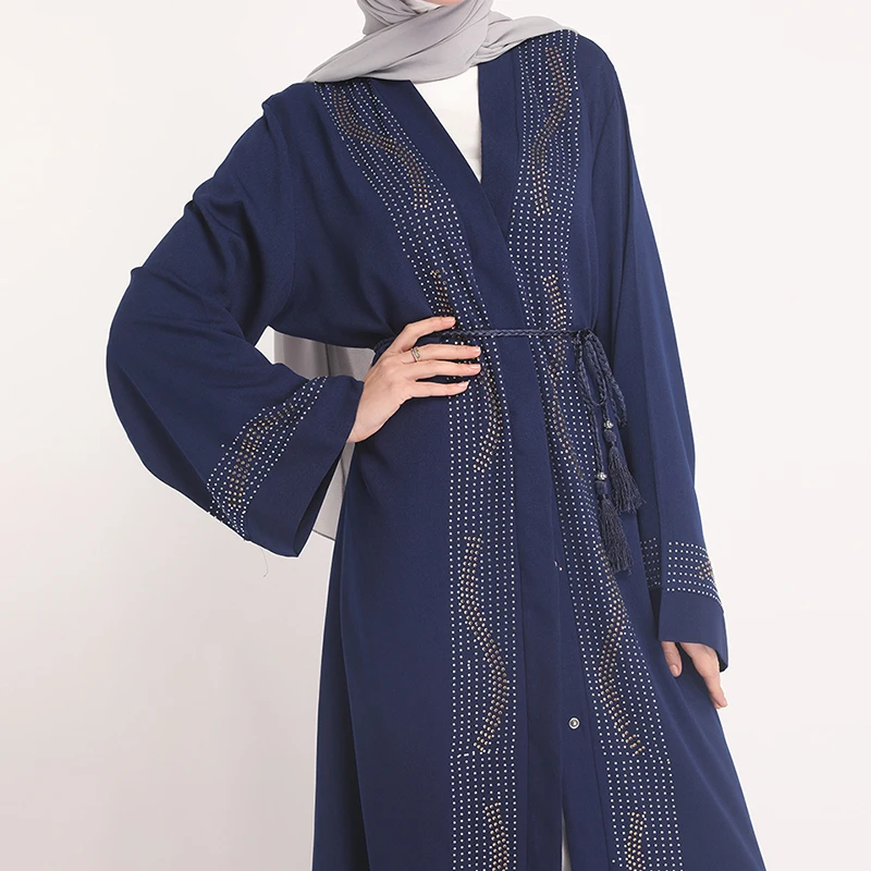 Vestidos кафтан абайя Дубай кардиган хиджаб мусульманское платье абайя s женский халат Femme Катара ОАЭ кафтан Elbise турецкие исламские платья