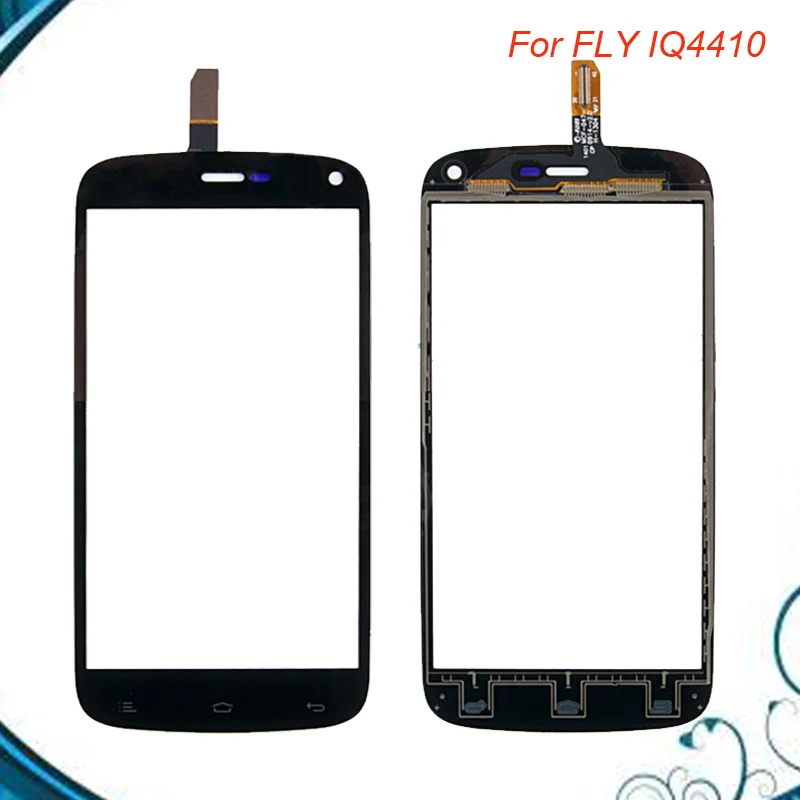 Переднее стекло емкостный сенсорный экран для Fly IQ4410 Quad Phoenix iq 4410 дигитайзер