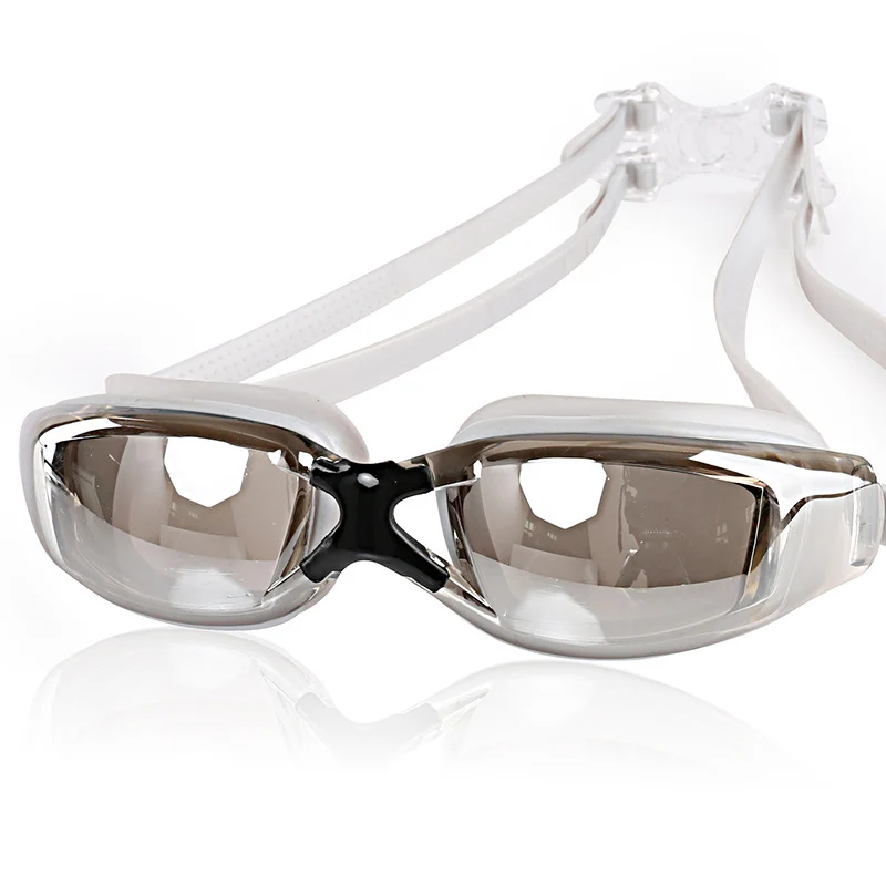 Плавающий силиконовый анти-туман покрытие воды диоптрий очки для плавания маска