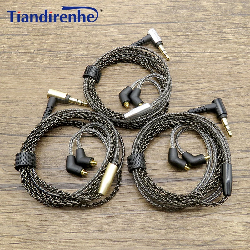 Обновления с серебряным покрытием MMCX кабель для Shure SE215 SE535 SE846 SE315 SE425 UE900 наушники
