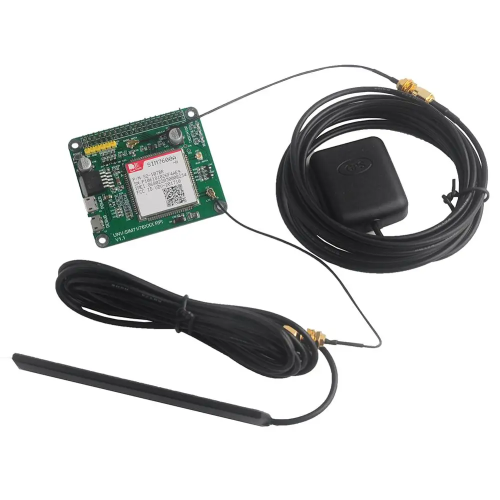 Плата разработки 4G Φ для Arduino Raspberry Pi Zero/Zero W/2B/3B/3B + RPI LTE CAT 4 Audio GSM GPS расширения| |