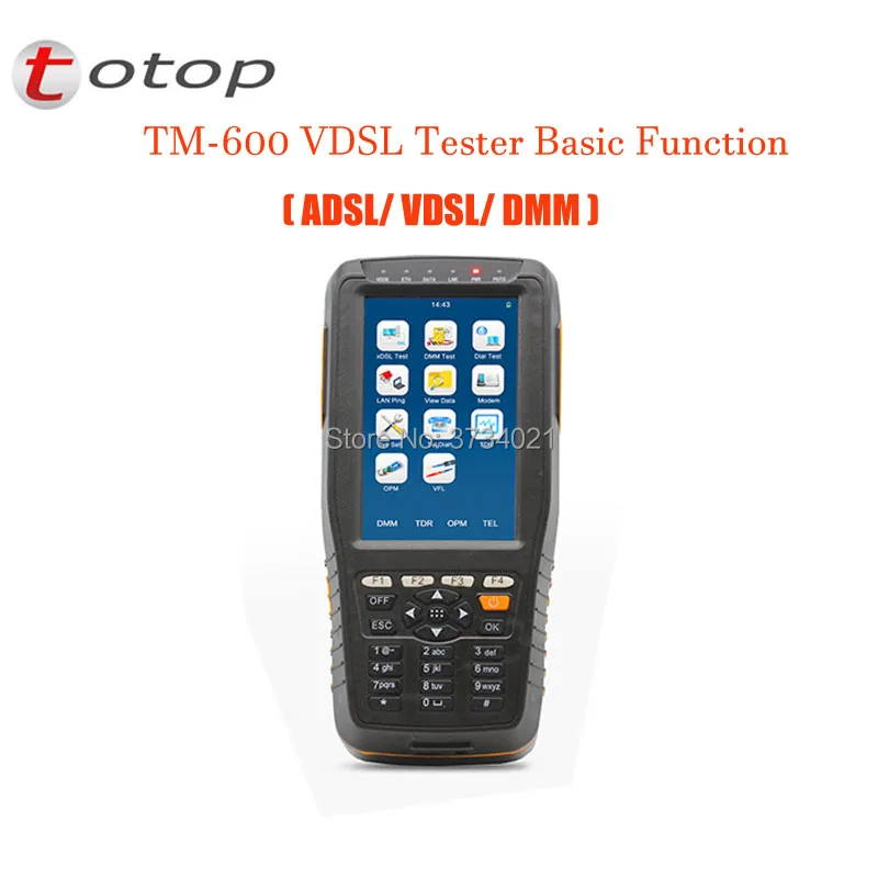 TM 600 VDSL2 тестер Базовая версия (ADSL/VDSL/DMM) VDSL с базовыми Функция|Оптоволоконное