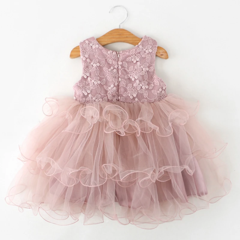 Summer Dresses For Girls White Beading Clothes Vestido Flower Baby Dress Girl Party Tutu Little Princess Children Clothing 2 6Y | Детская
