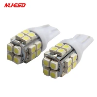 10 pieces w5w t10 car led bulb 20smd 2835 1210 168 194 side marker lights map turn signal lamp white car led light bulbs white