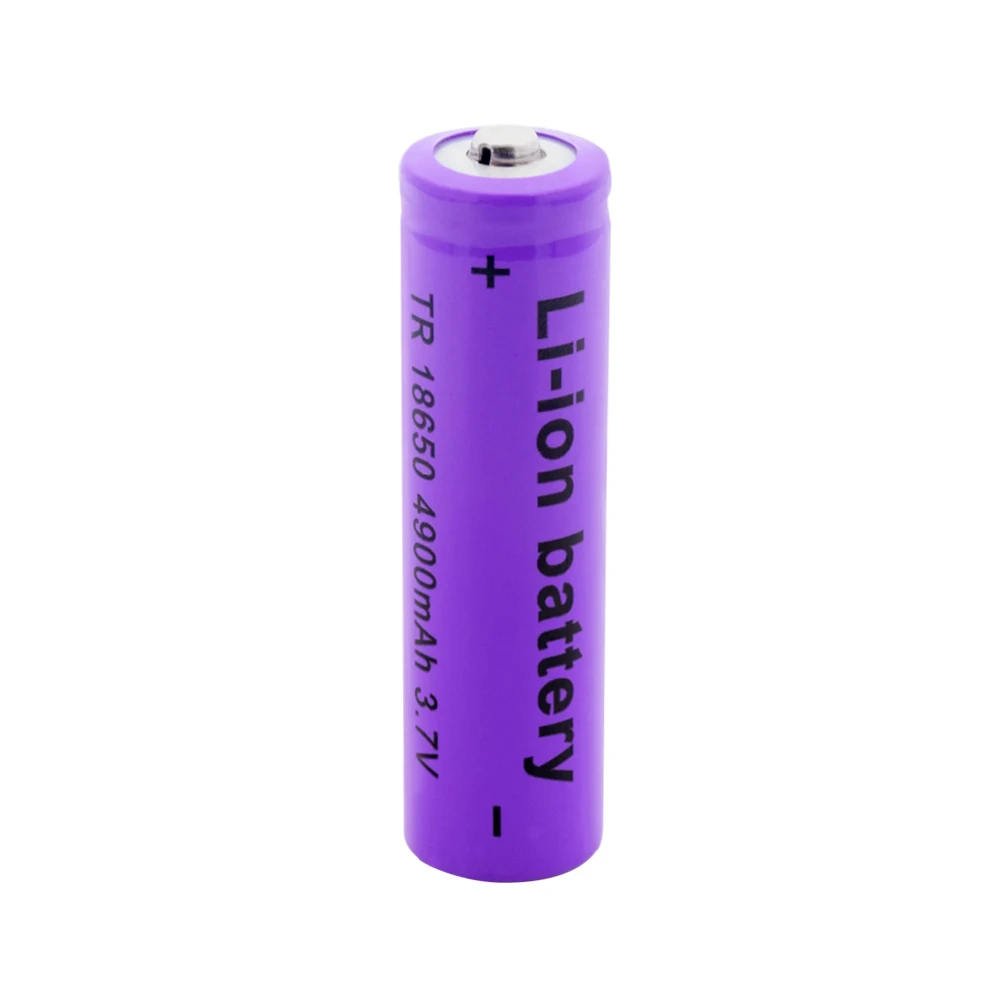 1 шт перезаряжаемый аккумулятор 18650 фиолетовый TR 18650 4900mAh литий-ионные аккумуляторы воздушная модель камеры ноутбука маленький вентилятор аккумулятор