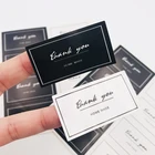 Квадратная форма, черныйбелый, спасибо, ручная работа, упаковка для торта, уплотнительная этикетка, 10 листов, 60 шт., крафт-наклейка, Подарочные наклейки для выпечки сделай сам