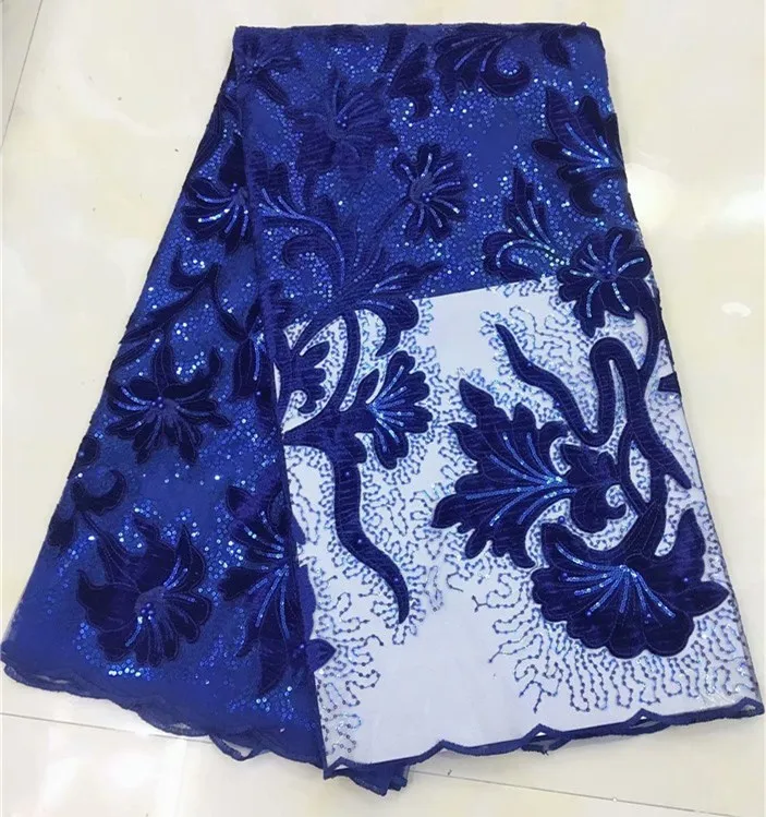 Розовый Африканский кружево ткань S Мода Вышивка Тюль украшенный бисером с