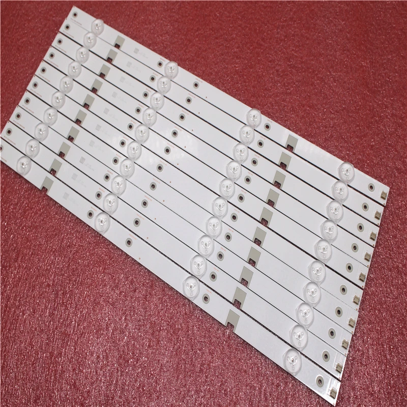 

100%new 1set=10Pieces LED Backlight strip 4 lamp For 43N1 43U1 Light Bar CH43L43A-V01/V02/V04 DSBJ-WG