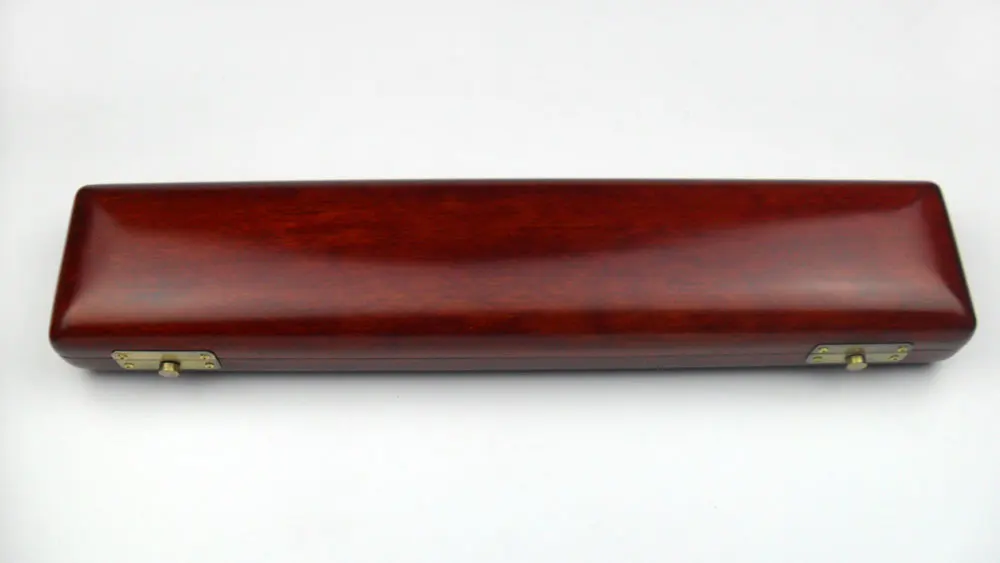 

Wooden Flute Case 16 17 Holes Brown Color Musical Instrument Box