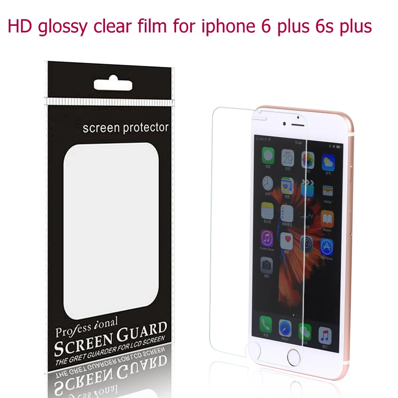 HD Глянцевая Прозрачная пленка для iphone 6 plus 6s 5 &quotматовая Антибликовая Защита от