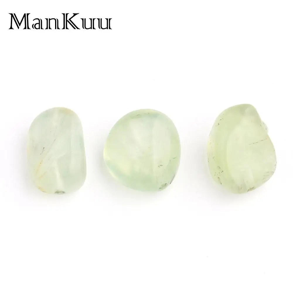 ManKuu 10-15 мм нерегулярный бледно-зеленый виноградный хрустальный бисер