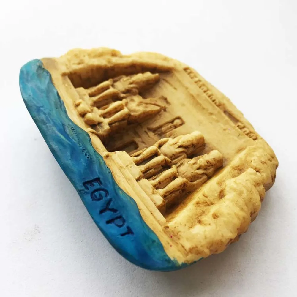 Египетские храмы Abu Simbel 3D смолы магниты на холодильник Туризм Сувенир домашнее украшение холодильник магнитные наклейки