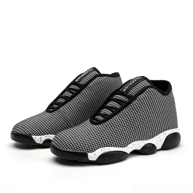 2018 hot couple fashion sneakers casual shoes lace comfort knitted mesh men black gray wine red plus size 36-45 | Обувь