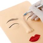 3D татуировка для практики кожи лица, силиконовый Перманентный макияж, микроблейдинг бровей, губ, век, косметика, красота, женское лицо, татуировки