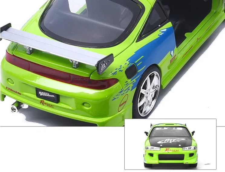 JADA Mitsubishi Eclipse 1:24 передовая модель автомобиля из сплава высокая имитация литья под давлением Металлическая Модель игрушечных автомобилей Коллекция Модель автомобиля