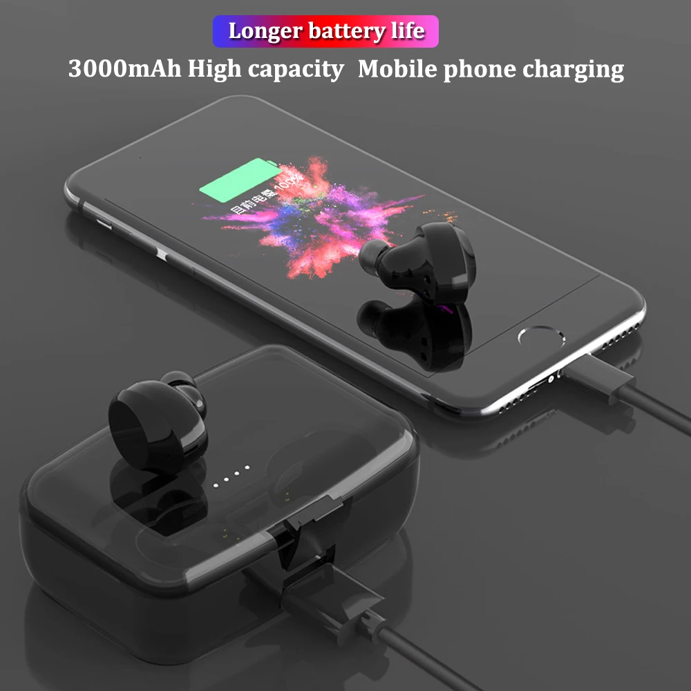 TWS C3 IPX8 водонепроницаемые Bluetooth 5,0 наушники сенсорные настоящие беспроводные наушники стерео CVC8.0 наушники с шумоподавлением 5h время прослушивания музыки