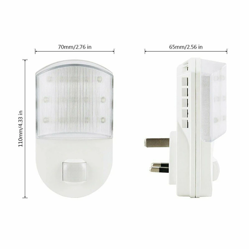 Новый 9 светодиодный PIR датчик движения Ночной светильник для дома прихожей