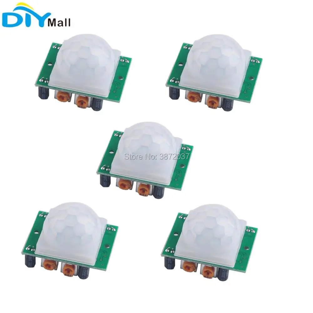 

5 шт./лот HC-SR501 Pir инфракрасный датчик ИК датчик движения тела модуль для Arduino сигнализации безопасности