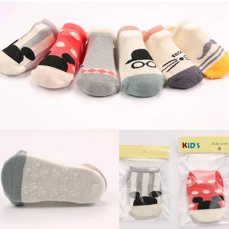 

Children's Socks Cotton Summer New Baby Socks Cartoon Elf Floor Socks Non-slip baby boat socks