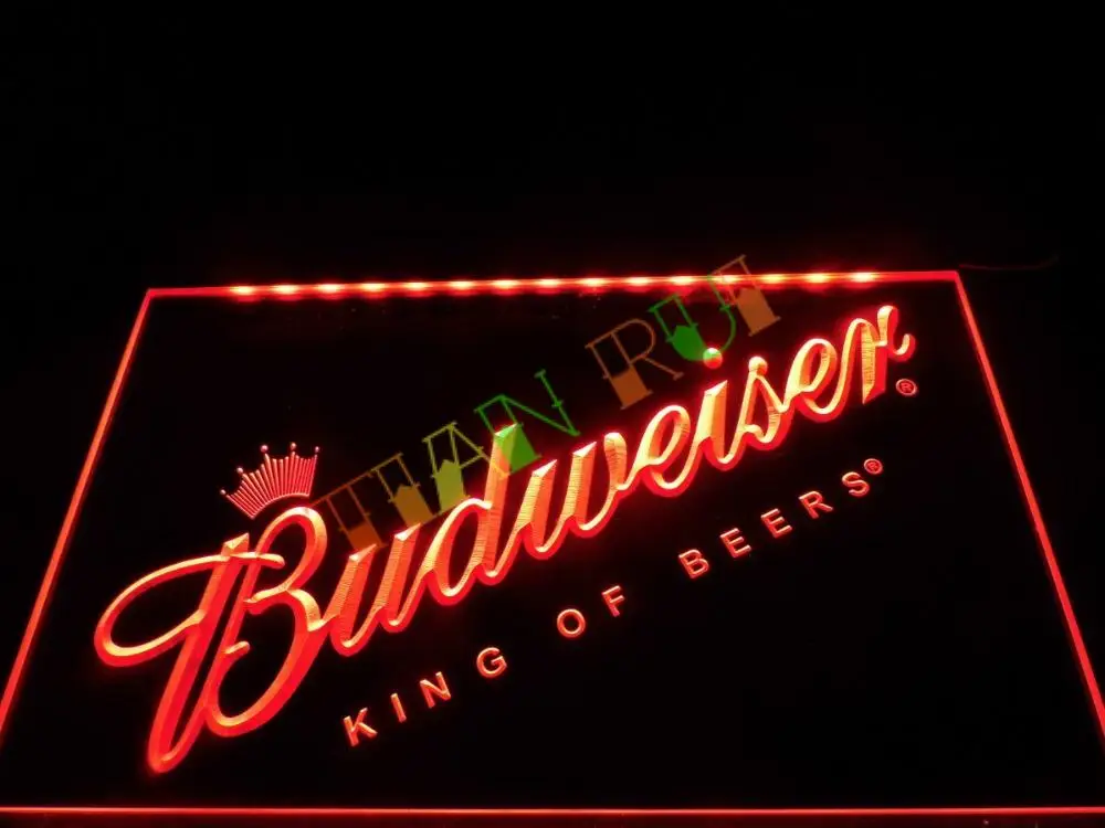 LA002-Budweiser пивной бар Pub Club NEW светодиодный неоновый свет Войти home decor магазин