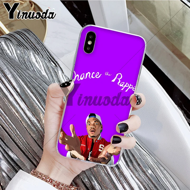 Yinuoda популярный Chance The Rapper TPU Мягкий резиновый чехол для телефона iPhone X XS MAX 6 6S 7 7plus 8