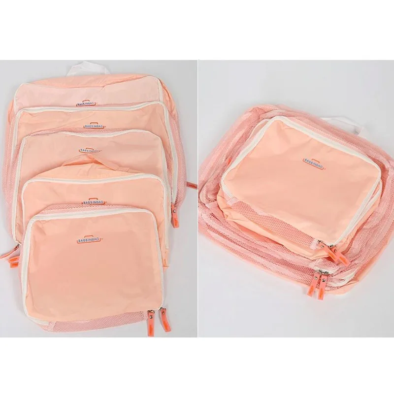 5PCS Set Fashion Clothes Organizer Women Travel Bag Large Capacity Folding Unisex Luggage MenTraveling Handbag tailor-made |