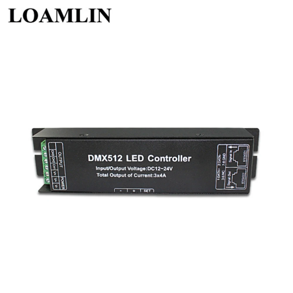 4 канальный декодер DMX 512 Rgbw фотолампа контроллер светодиодной ленты DMX512 драйвер