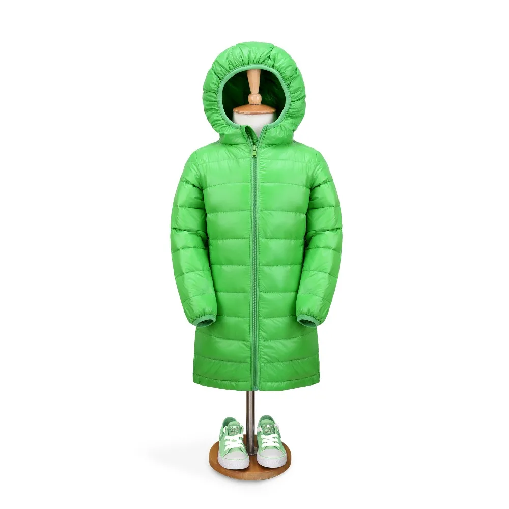 2017 Детские Зимние толстовки с капюшоном пальто для девочек Новинка Дизайн модные