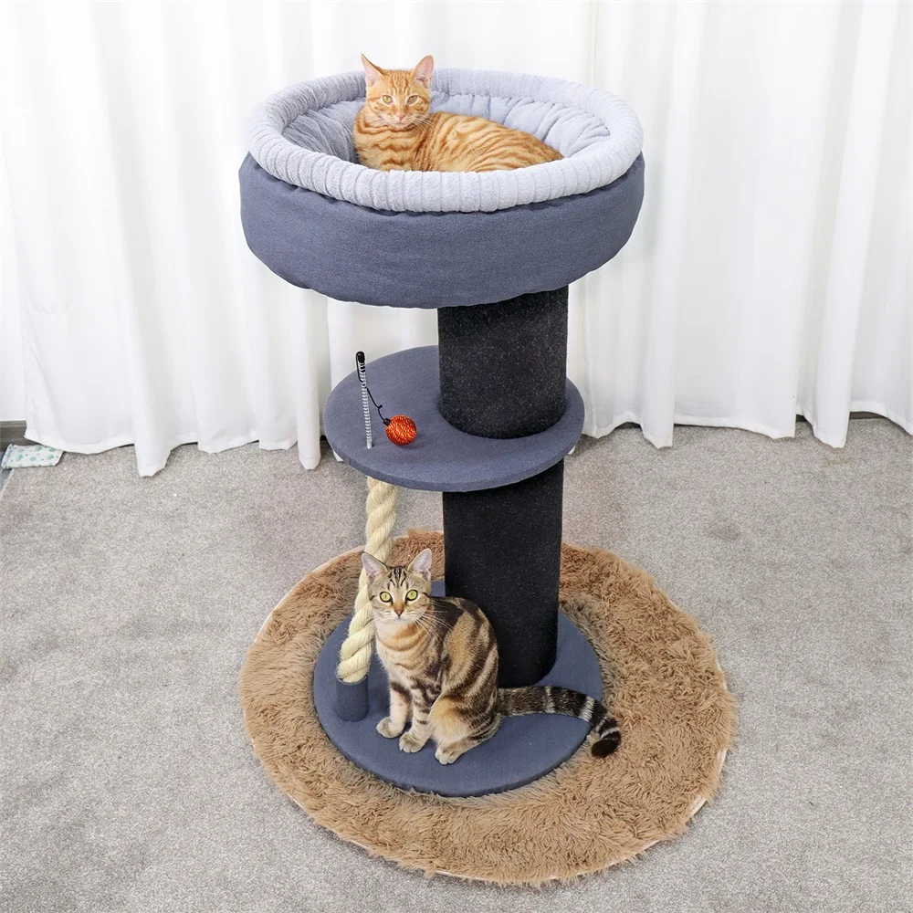 Кошка дерево домашнее животное кошка Окно Роскошный котенок прыгающая кровать домик Когтеточка для кошки Забавный подвесной шар котенок игрушка котенок мебель