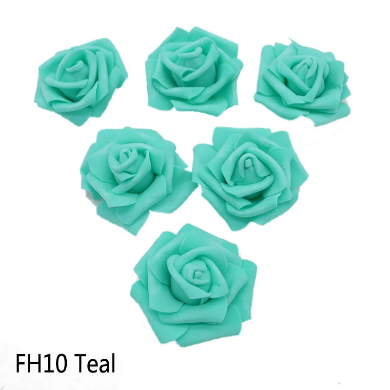 20pcs/Lot 6cm PE Foam Big Rose Flower Head Artificial Flowers Wedding Decorations DIY Scrapbooking Wreath Home Decor Crafts