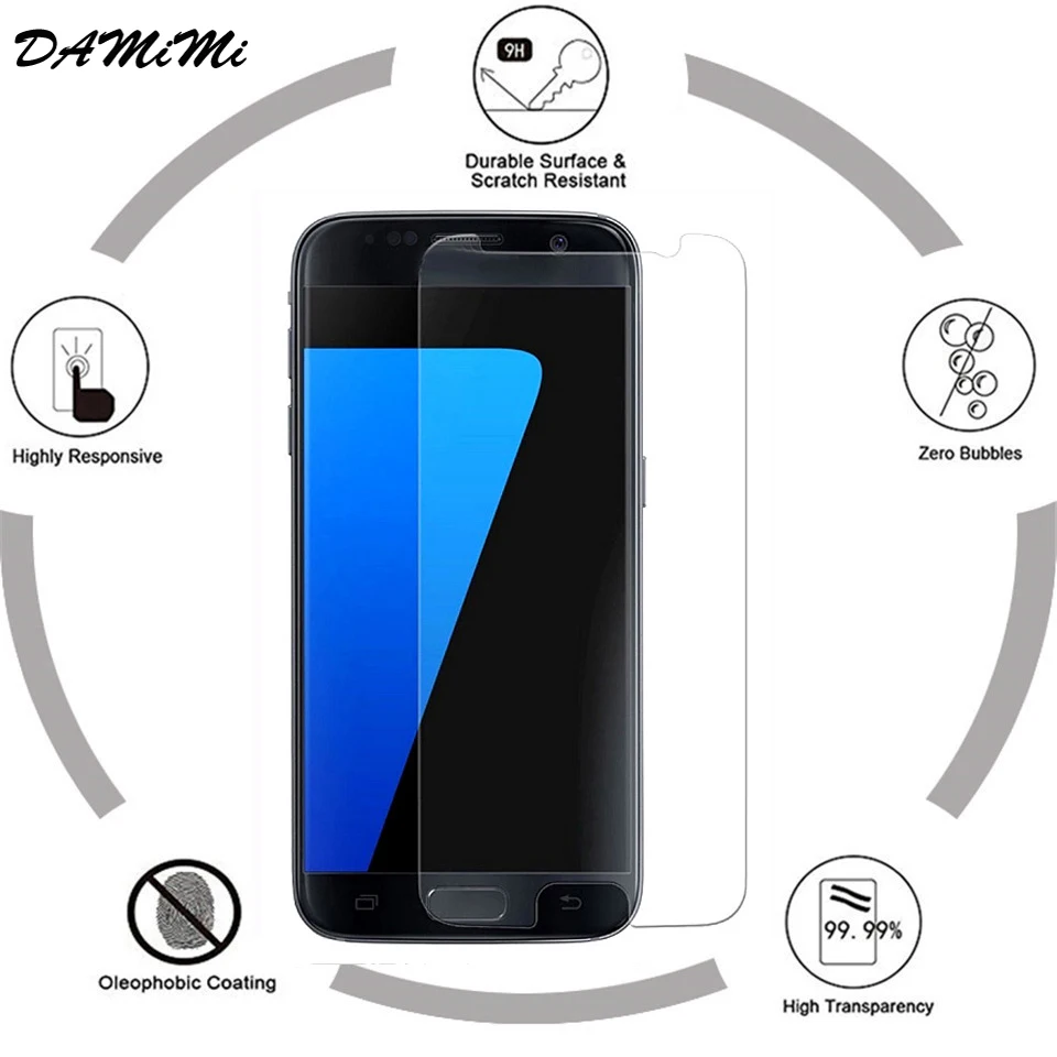 2.5D Explosion-Proof 9H Tempered Glass for Samsung Galaxy S7 HD Film Screen Protector Toughened Cover | Мобильные телефоны и