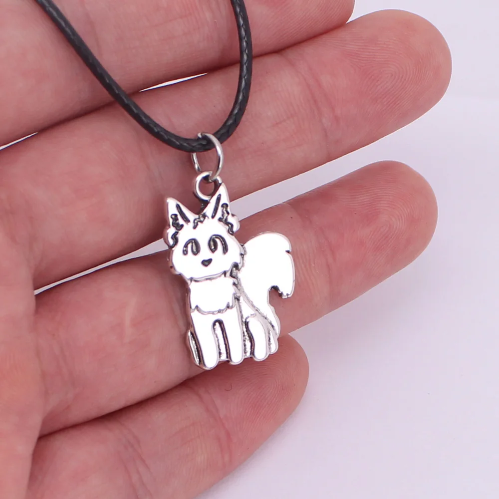 

hzew Ancient silver color cute cartoon fox pendant necklace