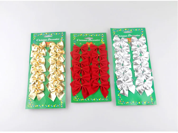 

12Pcs Christmas Tree butterfly Bownot Decoration Baubles XMAS Wedding Party Garden Ornament