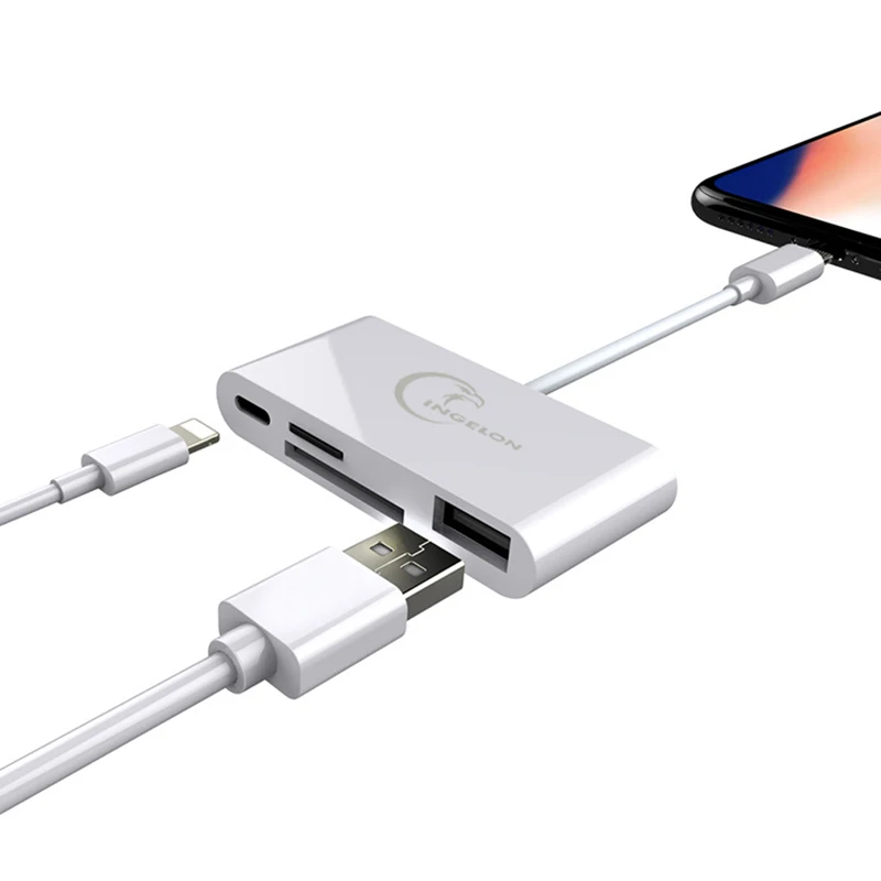 Устройство для чтения SD карт Micro OTG смарт адаптер iPhone iPod Apple карты памяти