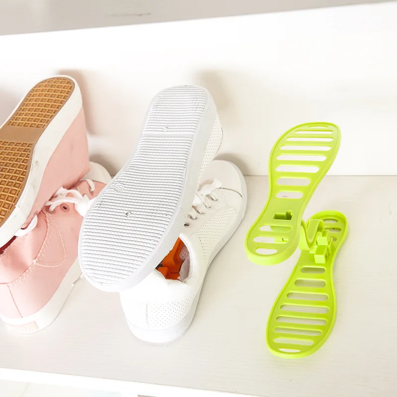 1 пара пластиковые полки органайзеры для обуви|designer shoe rack|shoe rackshoe rack design |