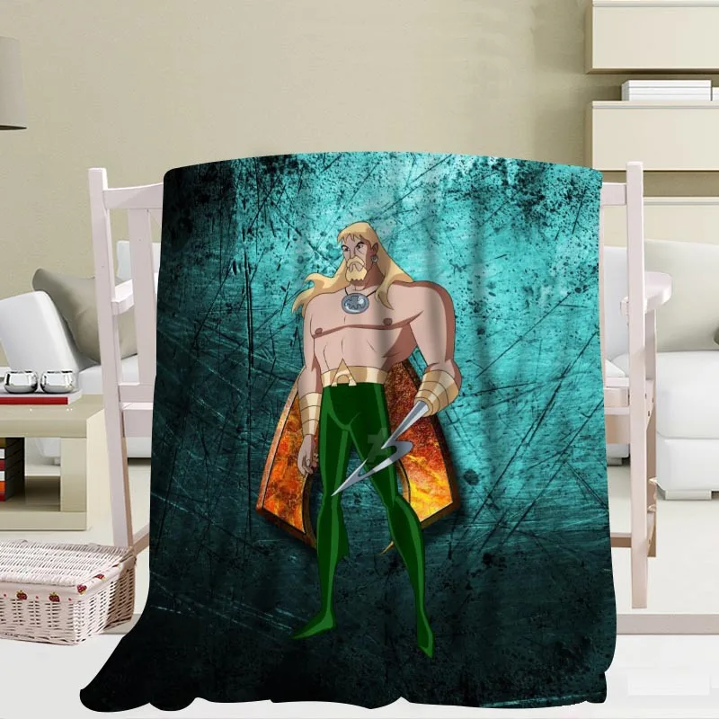 Offerte Aquaman Coperte Di Viaggio Divano Coperta Di Flanella Di Corallo Del Panno Morbido Coperte Di Tessuto Morbido Personalizzata Per Divano/Letto/Auto Portatile Coperte