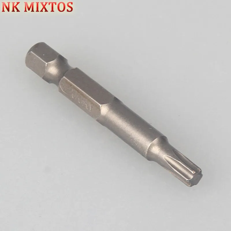 NK MIXTOS Электрический 50 мм длиной 1/4 дюйма шестигранный хвостовик Магнитный Torx отвертка Биты T25 Лучшая цена