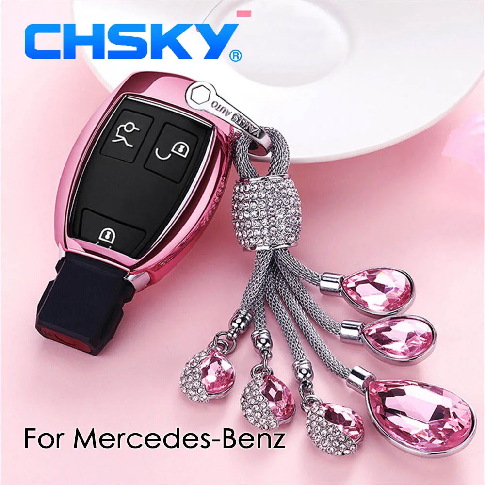 CHSKY TPU для mercedes чехол ключей Mercedes Benz w212 W210 A B C E Class GLA GLC автомобильный аксессуары
