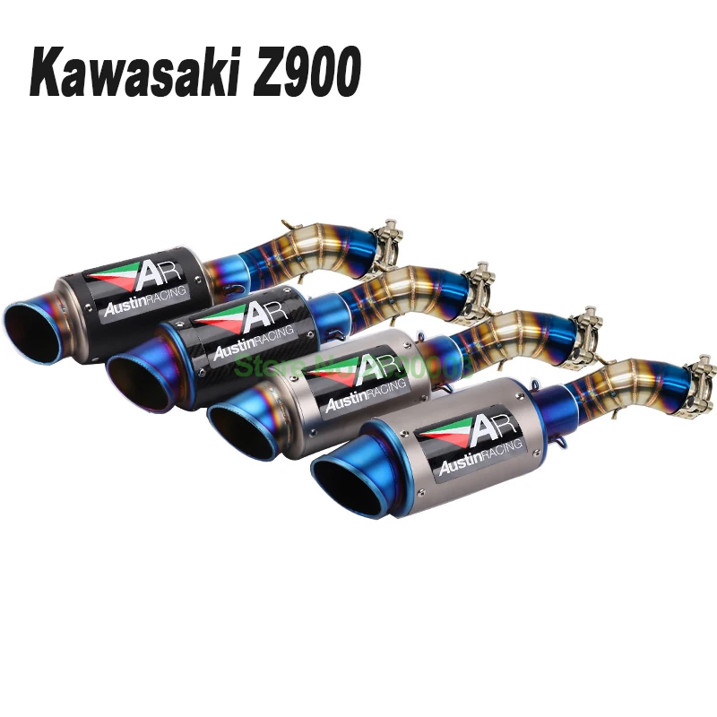 Слипоны для Kawasaki Z900 выхлопная труба мотоциклетная средняя труба глушитель Escape Z900 подходит для мотоцикла Kawasaki Z900