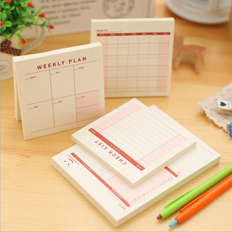 Еженедельник рабочий стол Расписание Ежемесячный план tear notebook summart To Do List
