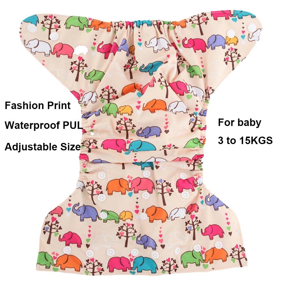 Карманный AIO многоразовый тканевый подгузник детская ткань с полиуретановыми