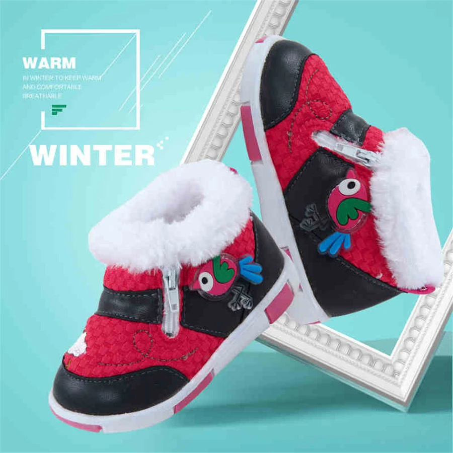 Winter Baby Warm Sneakers Girl Newborn Boy Zapatillas Light Designer Kids Cute First Walker Anti Slip Footwear 701932 |